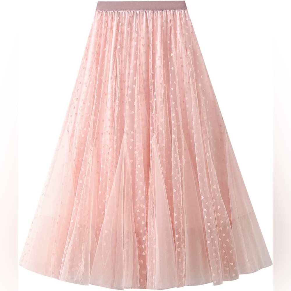 Chicwish Blush Pink Tulle A-Line Skirt